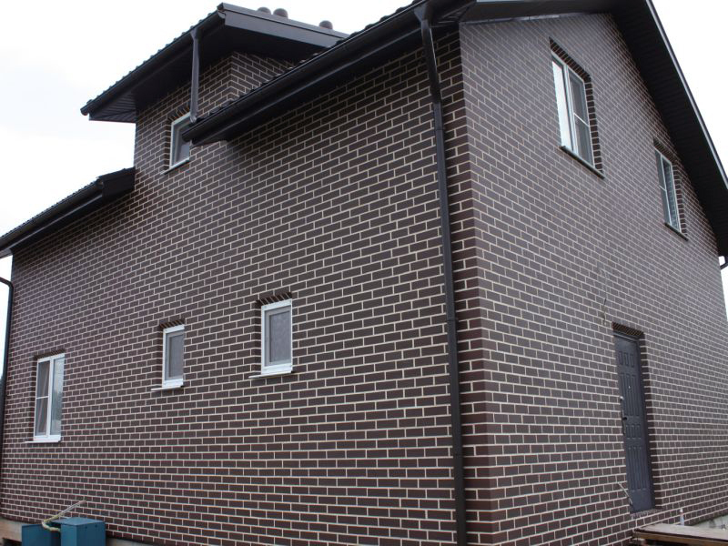 Фото домов отделанных клинкерными термопанелями 