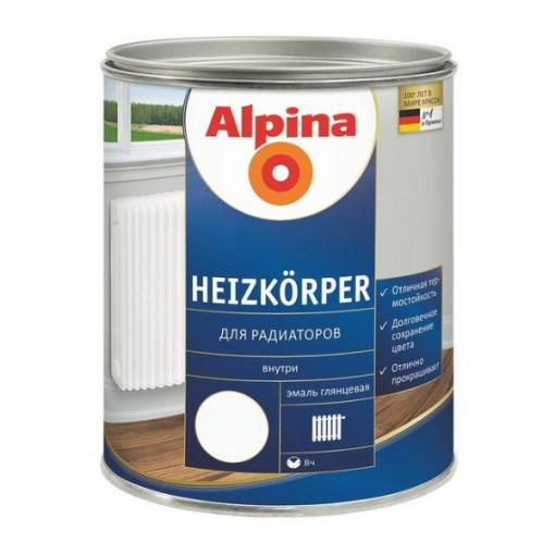 Эмаль Alpina Heizkoerper для радиаторов белая 0,75 л