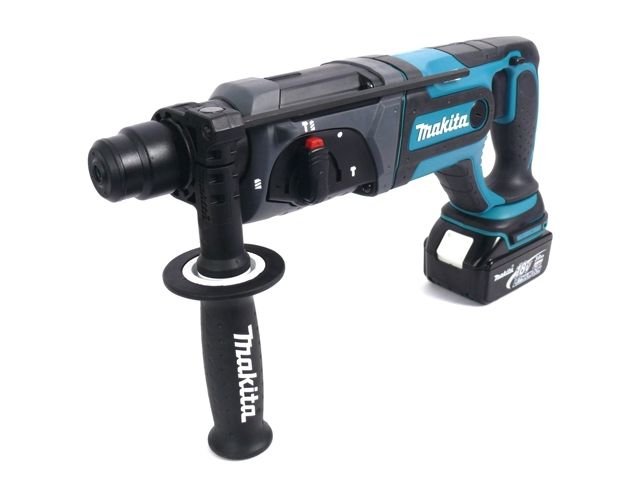 Аккум. перфоратор MAKITA LXT DHR 241 RFE в чем. (18.0 В, 2 акк., 3.0 А/ч Li-Ion, 1.9 Дж, вес 3.2 кг)