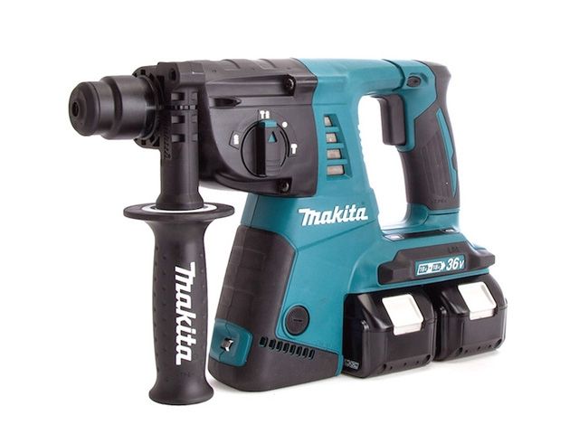 Аккум. перфоратор MAKITA LXT DHR 263 RF4 в чем. (18+18 В, 4 акк., 3.0 А/ч Li-Ion, 2.5 Дж, вес 4.9 кг, быстросъемн.)