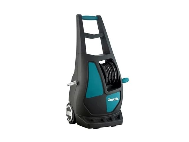 Очиститель высокого давления MAKITA HW 121 (1.80 кВт, 130 бар, 390 л/ч, возможность забора воды из бочки: Да, рабочая температура воды: до 50 гр)