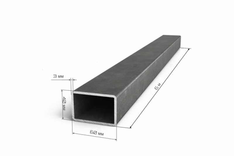 Труба профильная 60х40х3 мм 6 м