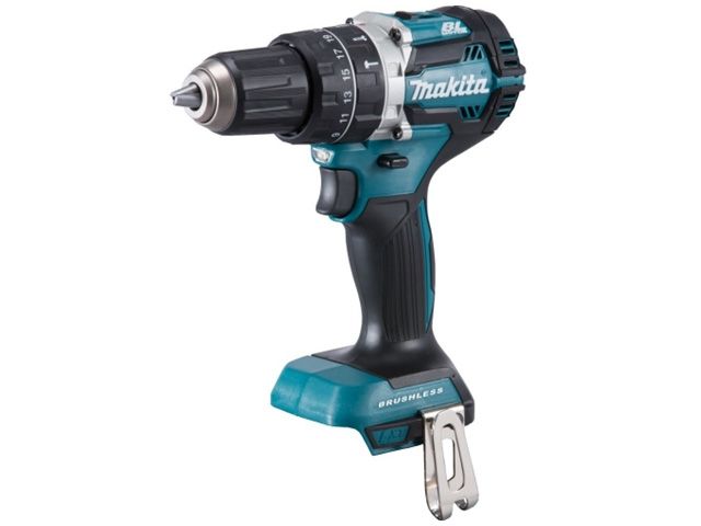 Аккум. ударная дрель-шуруповерт MAKITA LXT DHP 484 Z в кор. (18.0 В, БЕЗ АККУМУЛЯТОРА, 2 скор., 54 Нм, шурупы до 10 мм, сверление в металле до 13 мм)