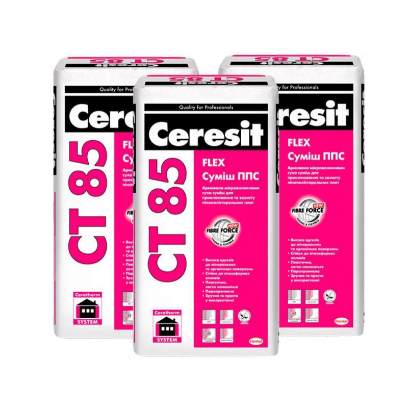 Клей для теплоизоляции Ceresit CT 85 25 кг