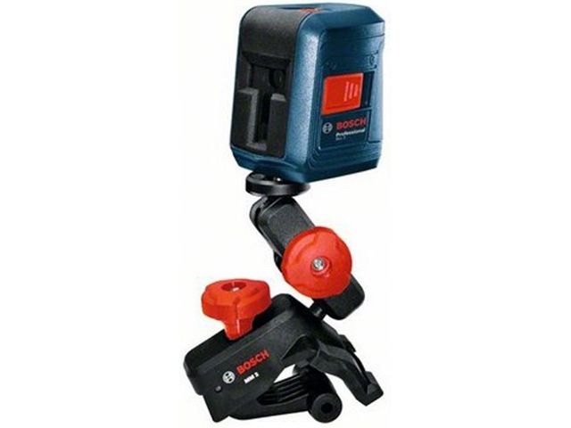 Нивелир лазерный BOSCH GLL 2 с держателем в кор. (проекция: крест, до 10 м, +/- 0.50 мм/м, резьба 1/4, 5/8