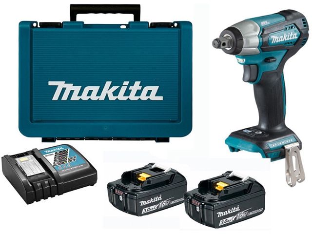 Аккум. ударный гайковерт MAKITA LXT DTW 181 RFE в чем. (18.0 В, 2 акк., 3.0 А/ч Li-Ion, посадочн. квадрат 1/2 