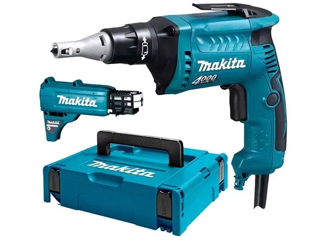 Шуруповерт MAKITA FS 4000 JX2 в кейсе + аксессуары (570 Вт, патрон внутр. шестигр. 1/4