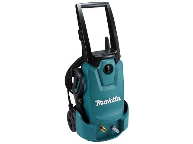 Очиститель высокого давления MAKITA HW 1200 (1.80 кВт, 120 бар, 420 л/ч, возможность забора воды из бочки: Да, рабочая температура воды: до 40 гр)