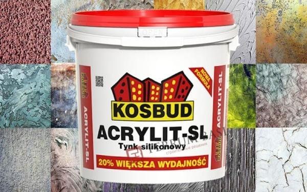 Штукатурка силиконовая, Kosbud Acrylit-SL, барашек