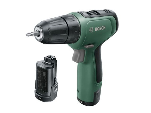 Аккум. дрель-шуруповерт BOSCH EasyDrill 1200 в чем. (12.0 В, 2 акк., 1.5 А/ч Li-Ion, 2 скор., 30 Нм, шурупы до 6 мм)