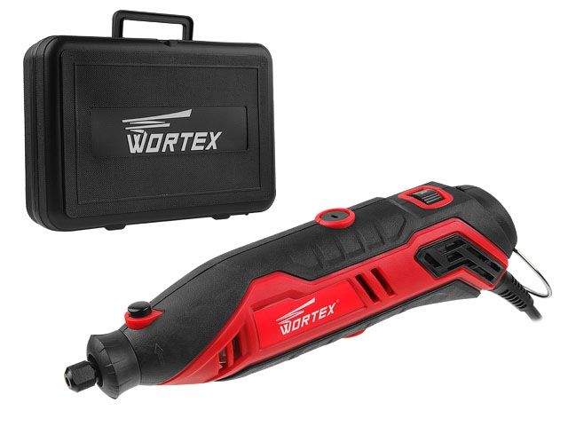 Гравер электрический WORTEX MG 3214 E в чем. + аксессуары 140 Вт, 10000 - 35000 об/мин, цанга 2.3 и (в чем. +21 аксесс., гибкий вал, держатель)