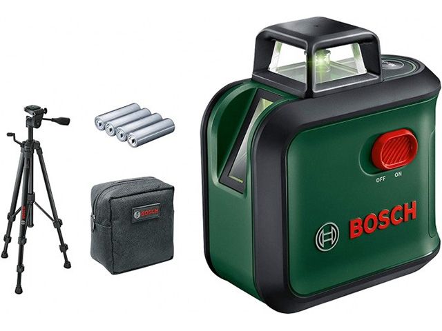 Нивелир лазерный линейный BOSCH Advanced Level 360 Set со штативом в кор. (проекция: крест, до 24 м, +/- 0.40 мм/м, резьба 1/4