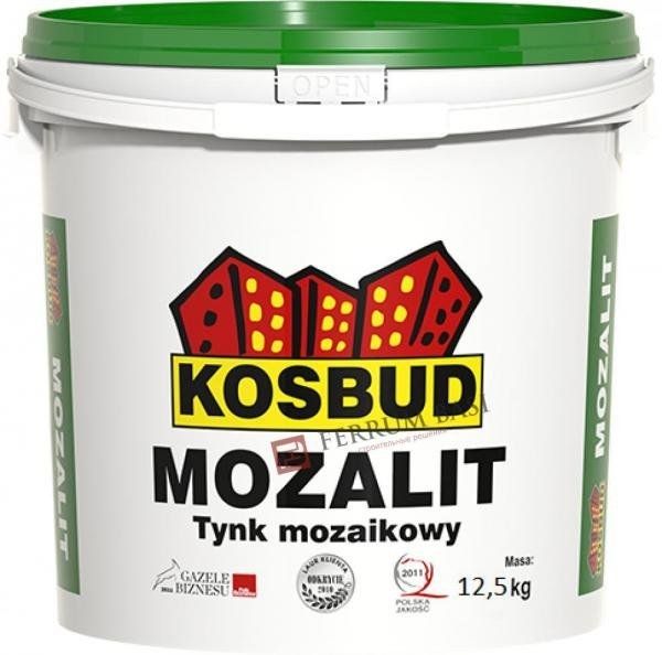 Штукатурка мозаичная акриловая MOZALIT,серия ТМ (базовые цвета) 12.5 кг