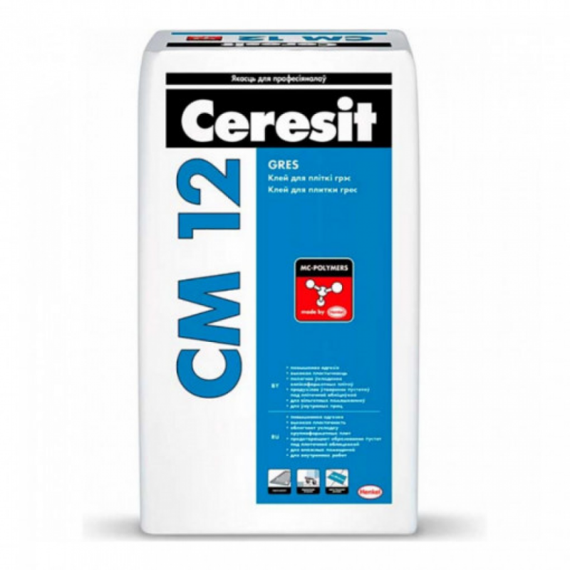 Клей для плитки ГРЕС Ceresit CM 12