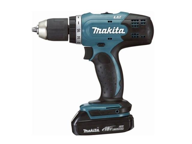 Аккум. дрель-шуруповерт MAKITA LXT DDF 453 RFE в чем. (18.0 В, 2 акк., 3.0 А/ч Li-Ion, 2 скор., 42 Нм, шурупы до 10 мм)