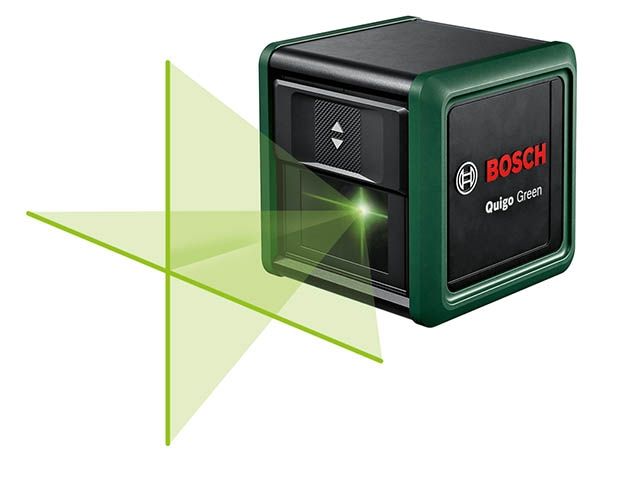 Нивелир лазерный BOSCH Quigo Green со штативом в кор. (проекция: крест, до 12 м, +/- 0.60 мм/м, резьба 1/4