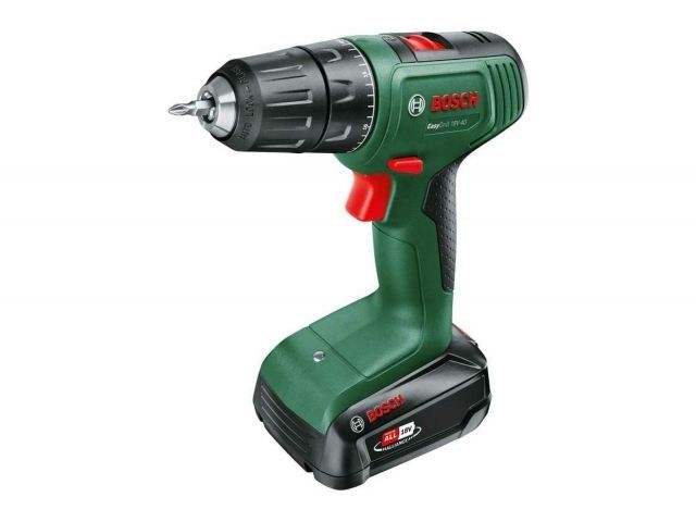 Аккум. дрель-шуруповерт BOSCH EasyDrill 18V-40 (18.0 В, 1 акк., 2.0 А/ч Li-Ion, 2 скор., 40 Нм, шурупы до 8 мм)