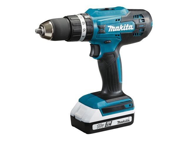 Аккум. дрель-шуруповерт MAKITA HP 488 DWAE в чем. (18.0 В, 2 акк., 2.0 А/ч Li-Ion, 2 скор., 42 Нм, шурупы до 10 мм)