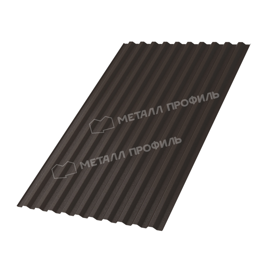 Профилированный лист С-21х1000-B (VALORI-20-DarkBrown-0,5)