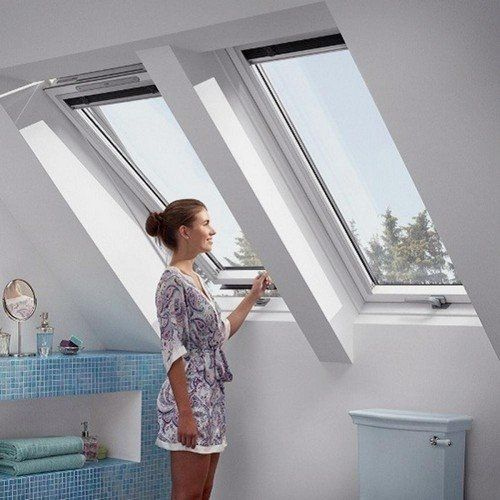 Окно мансардное Velux Optima Комфорт Пластик GLP 0073BIS (MR08) 780х1400 мм ручка снизу