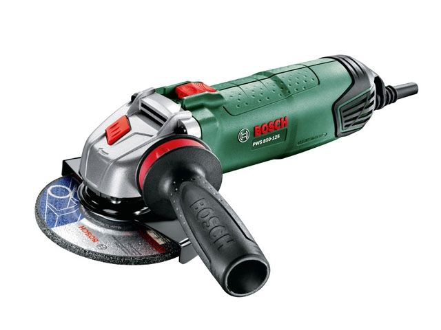 Одноручная углошлифмашина BOSCH PWS 850-125 в кор. (850 Вт, диск 125х22 мм, без регул. об.)