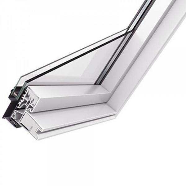 Окно мансардное Velux Optima Комфорт Пластик GLP 0073BIS (CR02) 550х780 мм ручка снизу